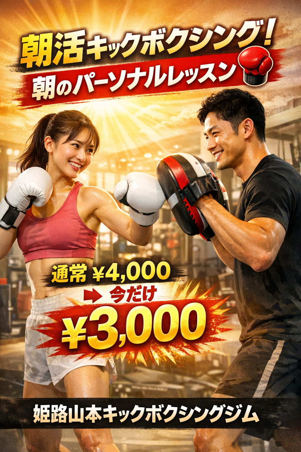 朝活パーソナル今なら割引価格♪